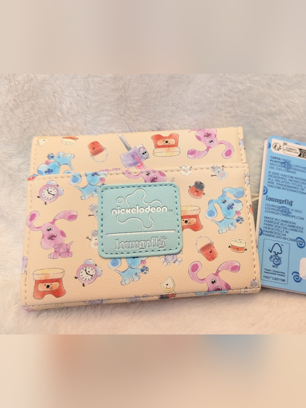 Loungefly Blue's Clues wallet dog Characters Mini Flap NEW - Picture 3 of 4